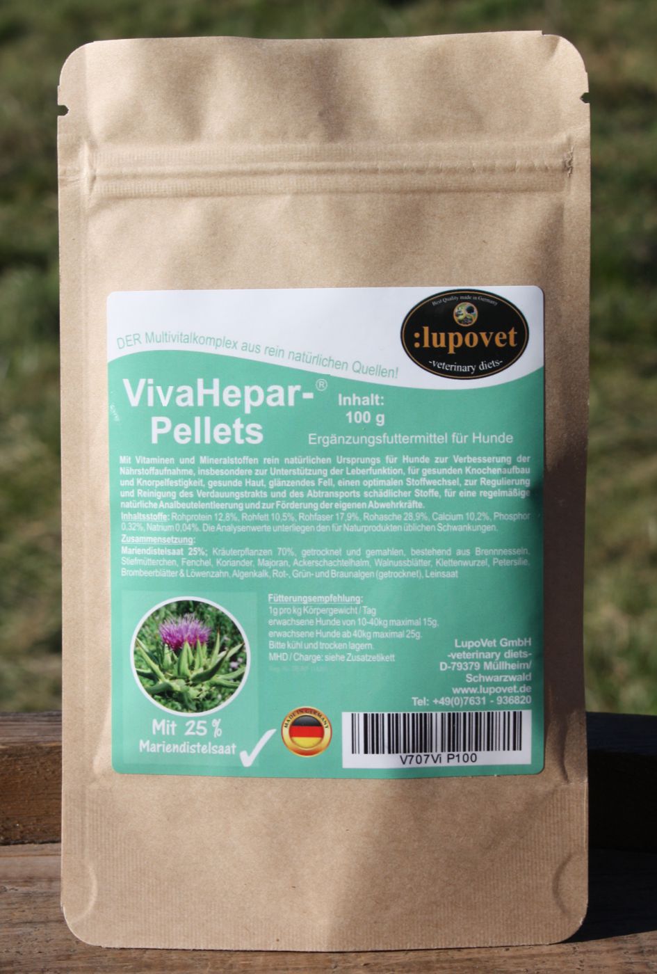 LupoVet VivaHepar Pellets 100g