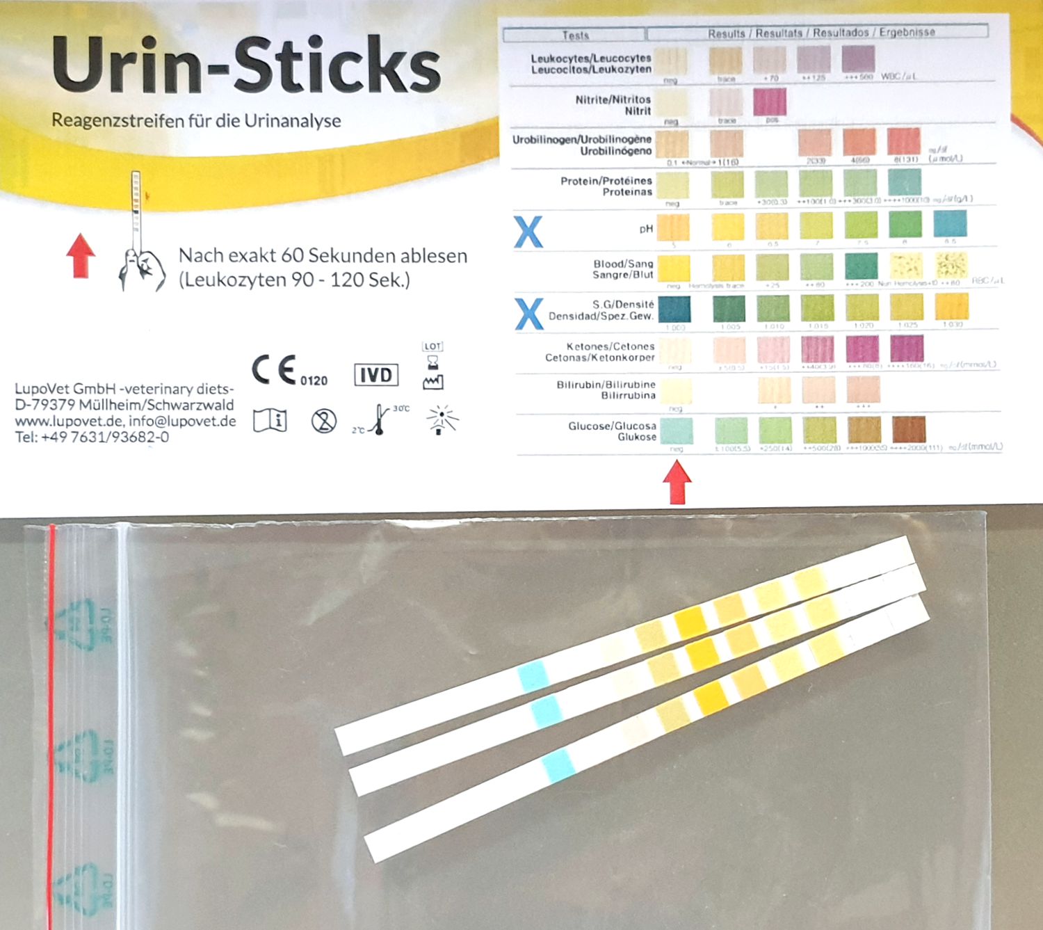 Urin-Sticks