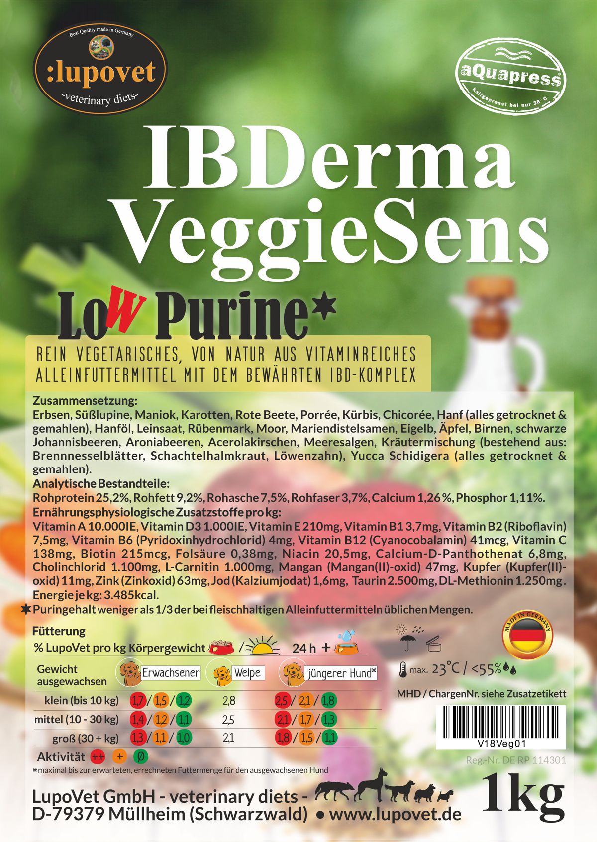 IBDerma VeggieSens 1kg